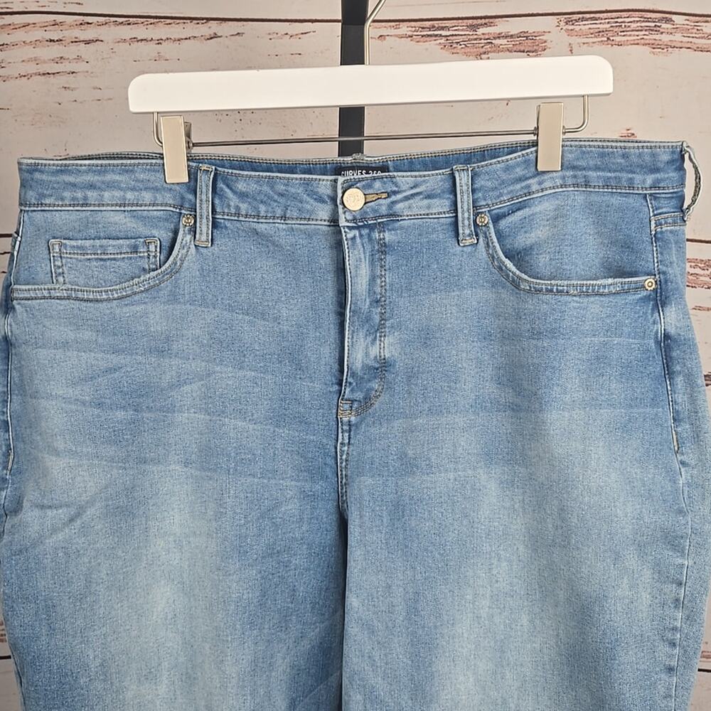 NYDJ Curves 360 Slim Straight Ankle Jean Size 18 Short - Picture 4 of 7